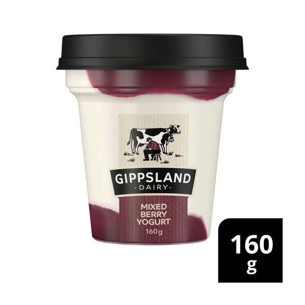 Gippsland Dairy Yogurt Mixed Berry 160g