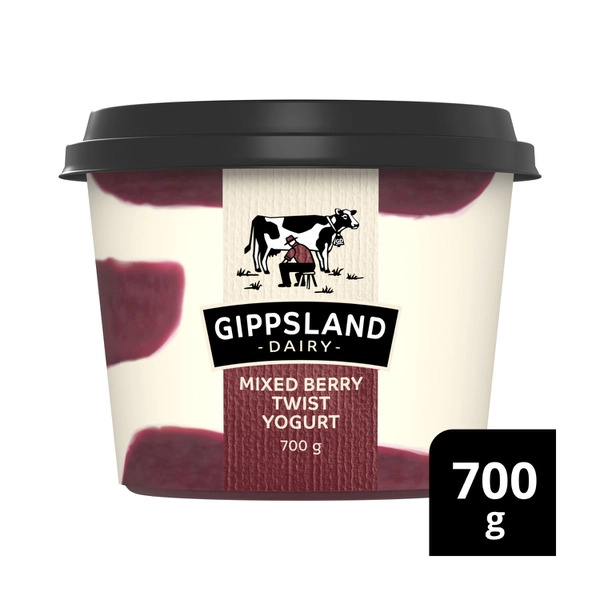 Gippsland Dairy Yogurt Mixed Berry 700g