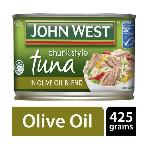 John West Chunk Style Tuna in Olive Oil Blend 425g