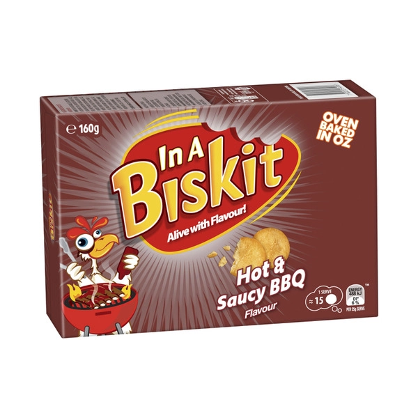 In A Biskit Flavoured Crackers BBQ 160g