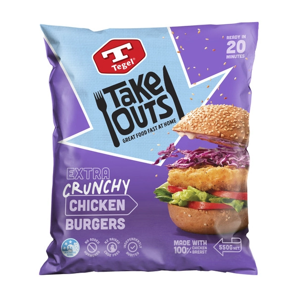 Tegels Take Out Crunchy Chicken Burger 550g