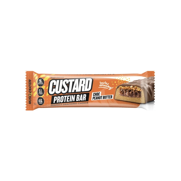 Muscle Nation Custard Protein Bar Choc Peanut Butter 60g