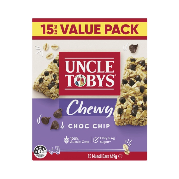 Uncle Toby's Choc Chip Muesli Bars 15 pack