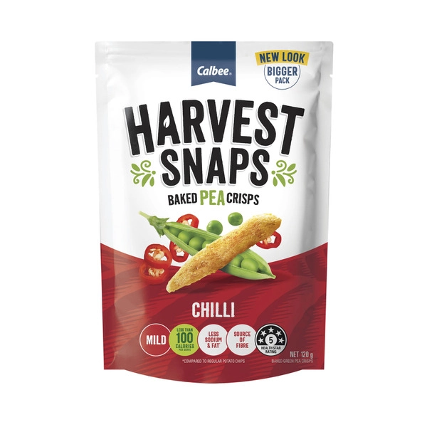 Harvest Snaps Pea 120gm HARVEST SANPS PEA CHILLI 120G 