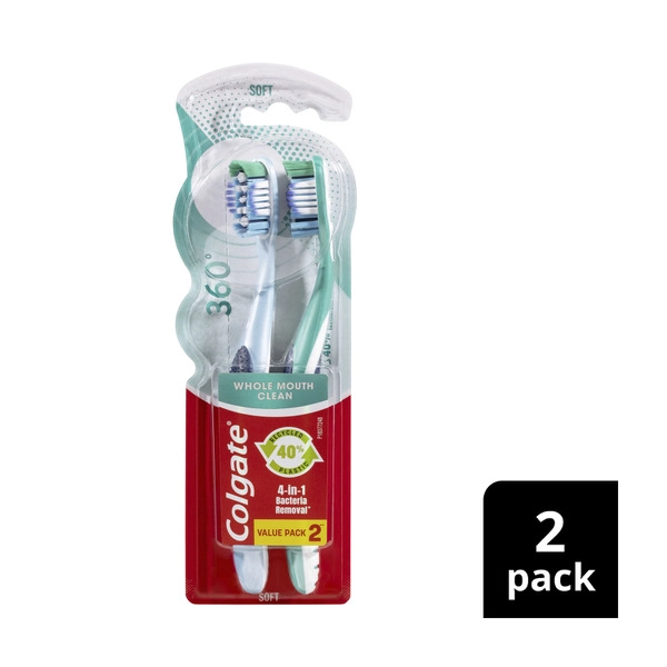 Colgate 360 Degree Value Pack Soft Toothbrush 2 pack