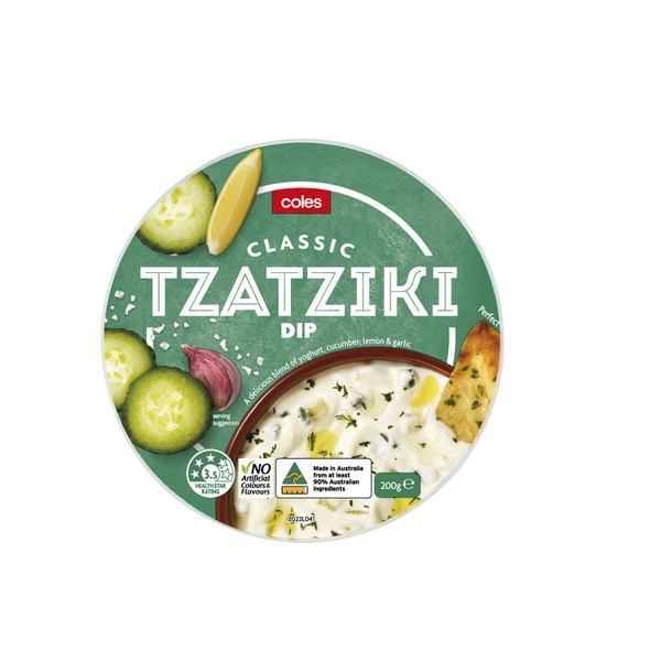 Coles COLES DIP TZATZIKI 200G 