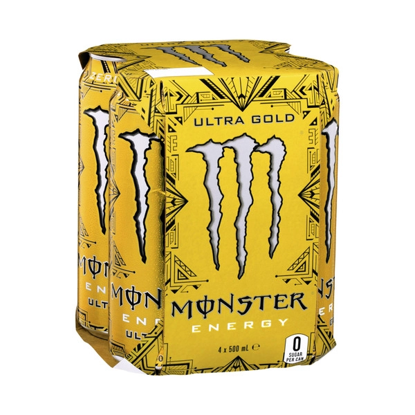 Monster Energy Ultra Gold MONSTER ENERGY DRINK 4X500ML:ULTRA GOLD:.:4 PACK 