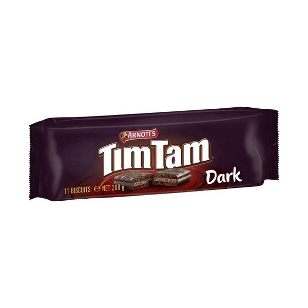 Arnott's Tim Tam Chocolate Biscuits Dark Chocolate 200g