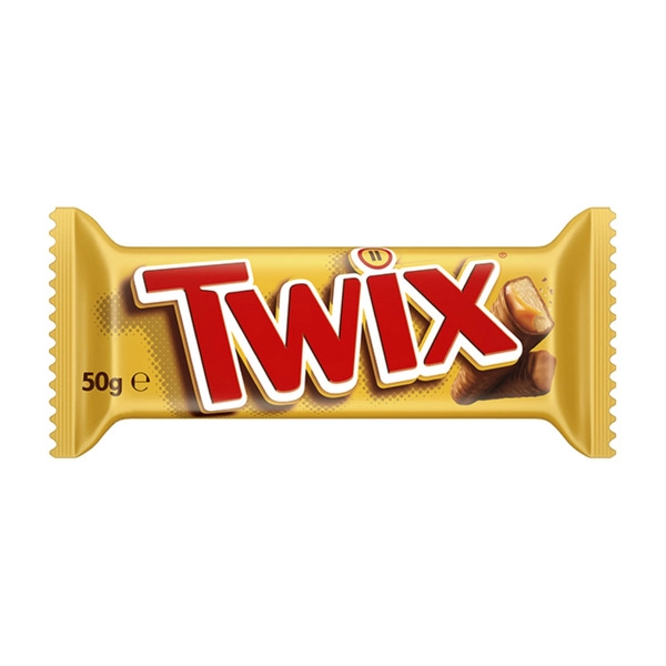 Twix Milk Chocolate Bar with Caramel Biscuit 50g