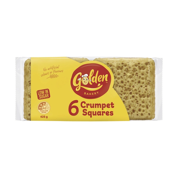 Golden Crumpet Square 6 pack 425g