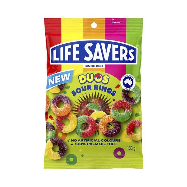 Lifesavers Sour Gummy Rings 180g