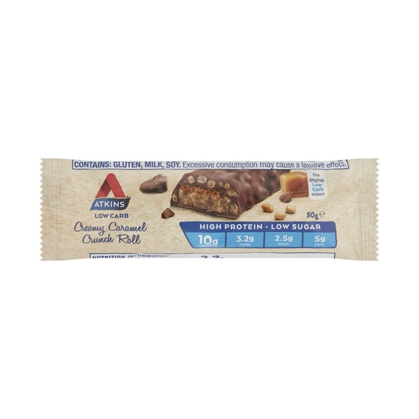 Atkins Low Carb Creamy Caramel Crunch Roll 50g