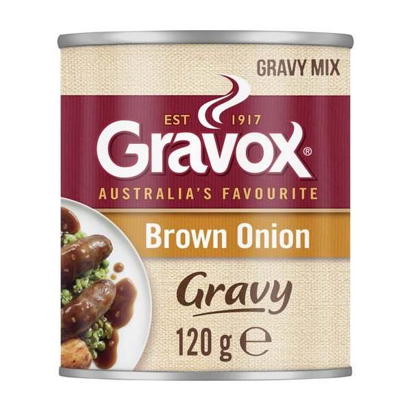 Gravox Brown Onion Gravy Mix Tin 120g