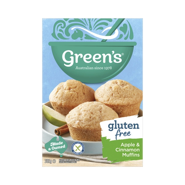 Green's Gluten Free Apple & Cinnamon Muffins Mix 385g