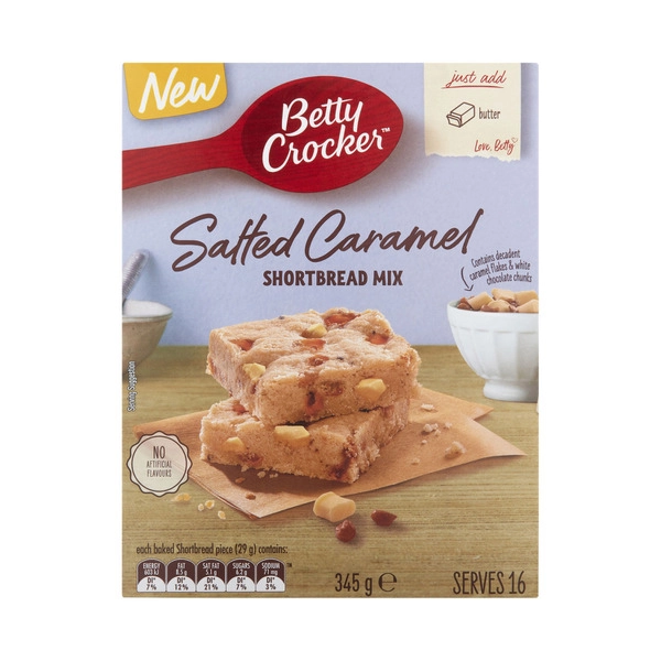 Betty Crocker Salted Caramel Shortbread Mix 345g