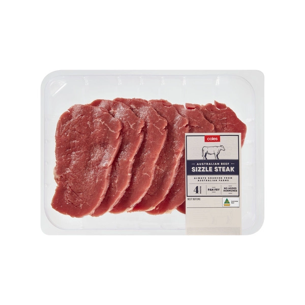 Coles Beef Sizzle Steak 400g