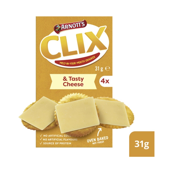 Arnotts Clix Crackers ARNOTTS CLIX CRACKERS & TASTY CHEESE 31G 