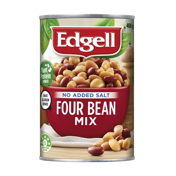 Edgell Beans 4 Bean Mix No Added Salt 400g