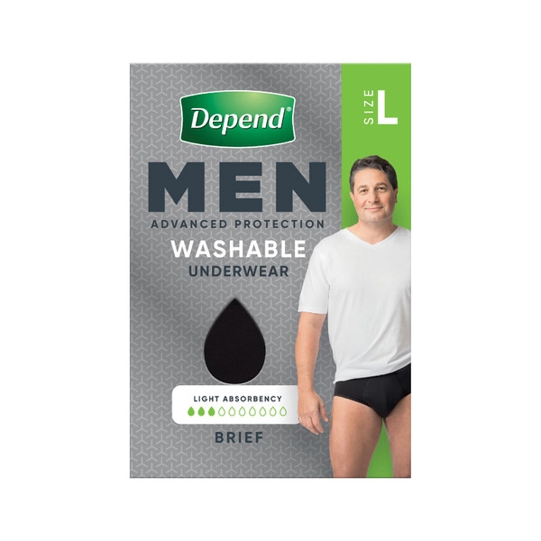 Depend Men Real Fit Washable Brief Large 1 pack