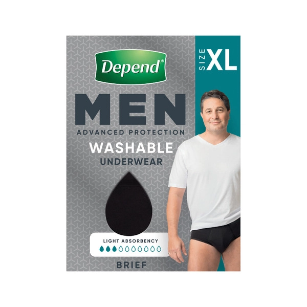 Depend Men Real Fit Washable Brief Extra Large 1 pack