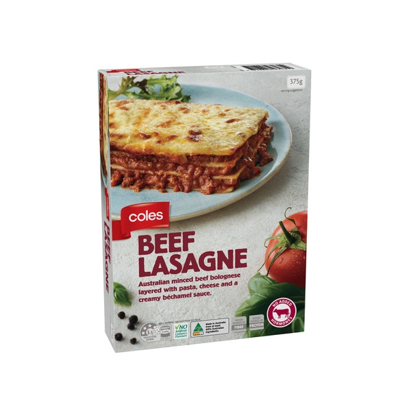 Coles Simply Beef Lasagne 375g