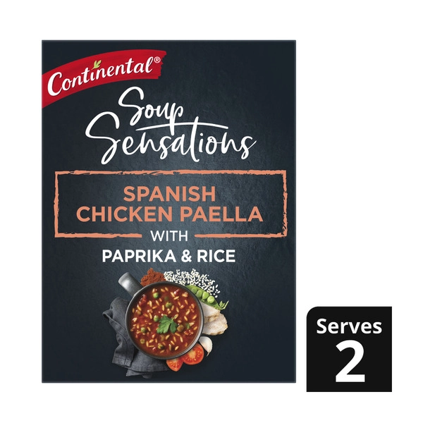 Continental Sensations 2s CONTINENTAL SENSATIONS CUP-A-SOUP CHICKEN PAELLA 2S 61G 