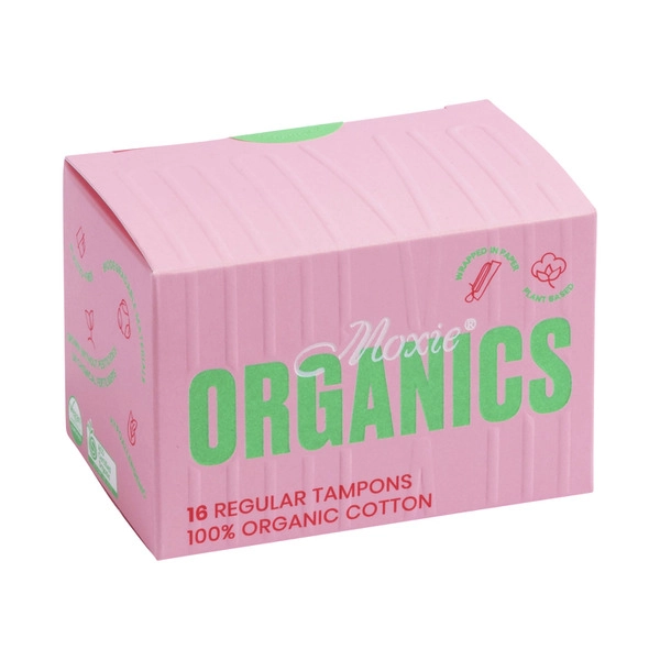 Moxie Tampons 100% Organic Cotton Regular 16 pack