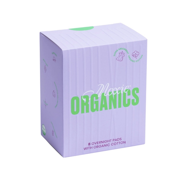 Moxie Pads Organic Overnight 8 pack