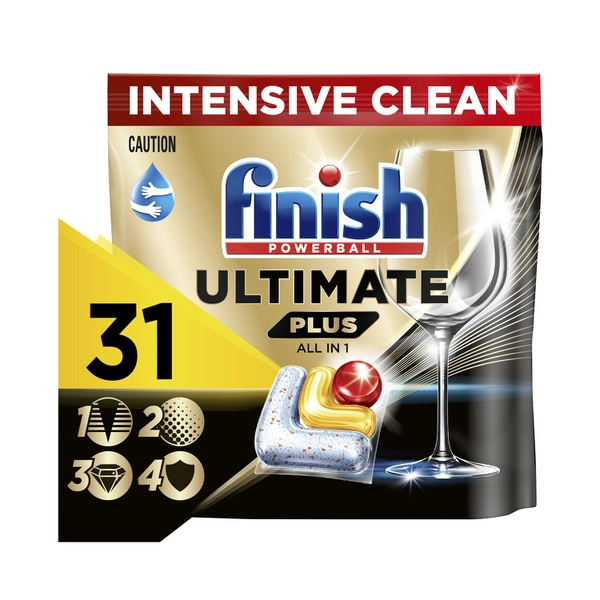 Finish Ultimate Plus All In 1 Lemon Sparkle 31 pack