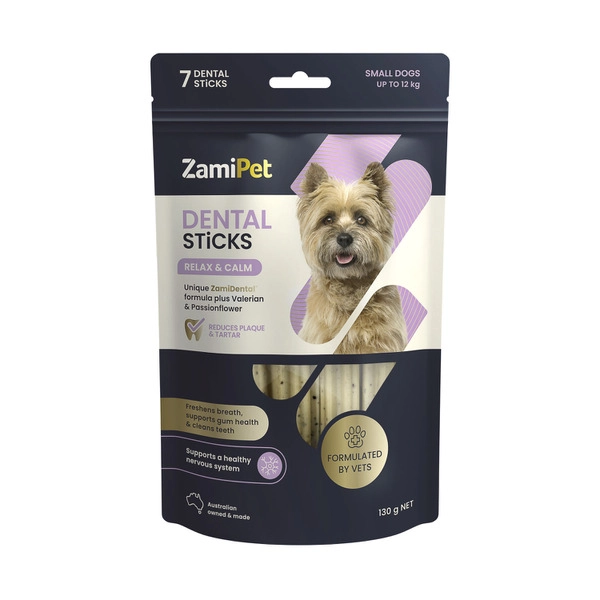 Zamipet Dental Sticks Relax & Calm Small Dog Treat 130g