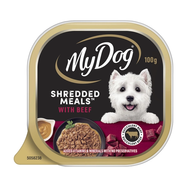 My Dog Shredded Meals Beef Dog Food 100g