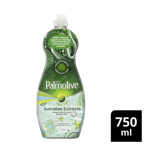 Palmolive Dishwashing Liquid Ultra Australian Extracts Desert Lime & Rivermint 750mL