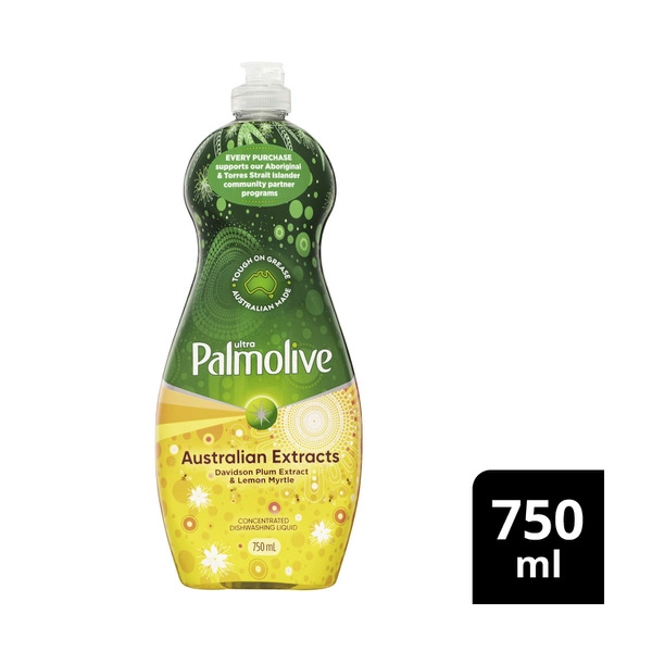 Palmolive Dishwashing Liquid Ultra Australian Extracts Lemon Myrtle & Davidson Plum 750mL