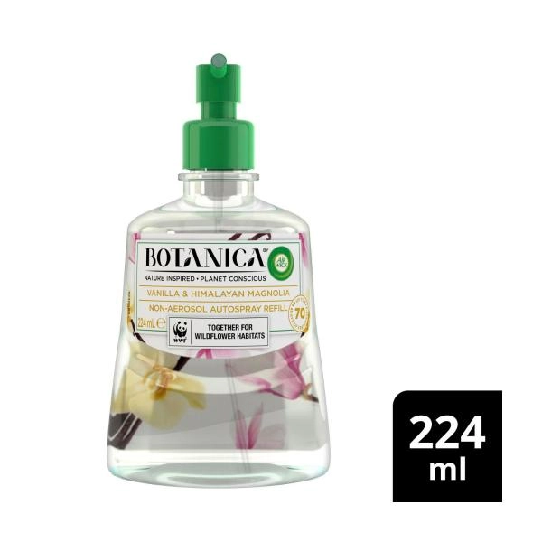 Botanica Vanilla & Himalayan Magnolia Automatic Air Freshener Refill 224mL