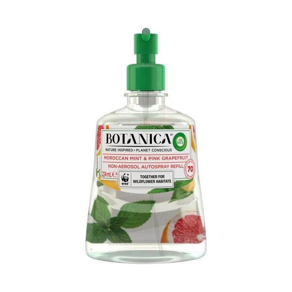 Botanica Moroccan Mint & Pink Grapefruit Automatic Air Freshener Refill 224mL