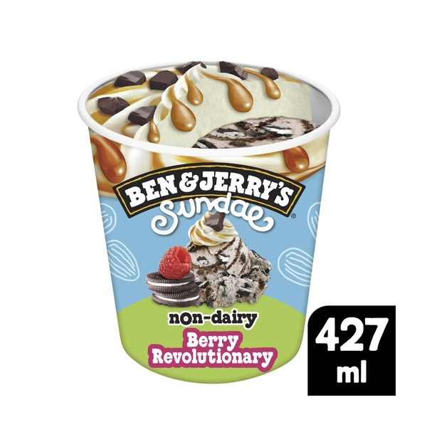 Ben & Jerrys Non Dairy Berry Revolutionry Sundae 427mL