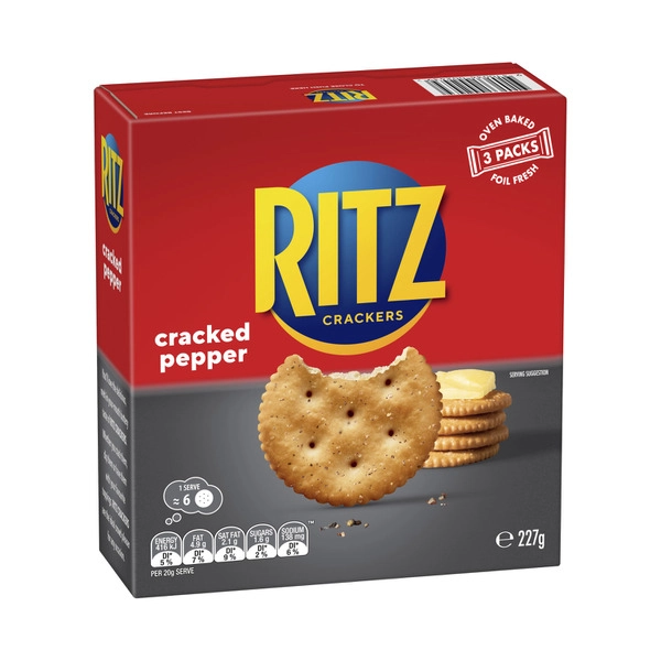 Ritz Cracked Pepper Crackers 227g