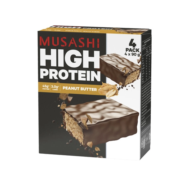 Musashi High Protein Bar Peanut Butter 4x90g 360g