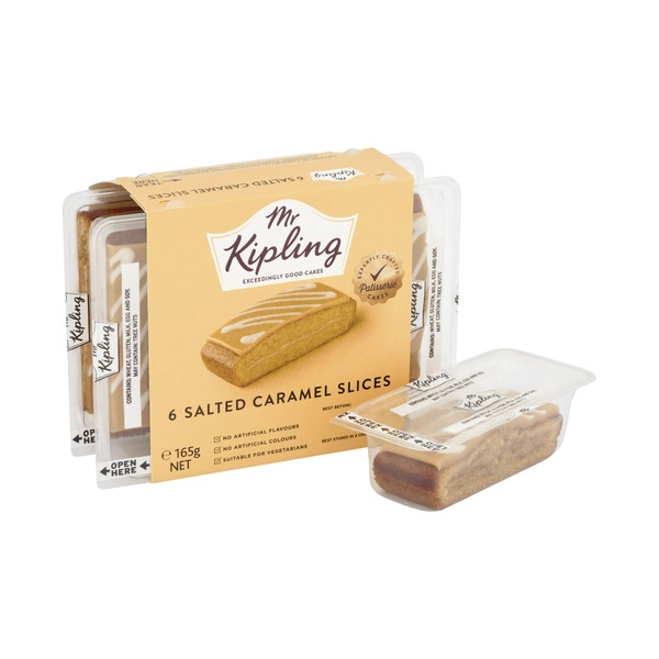 Mr Kipling Salted Caramel Slice 6 Pack 165g