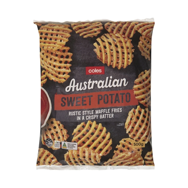 Coles Sweet Potato Waffle Fries 500g