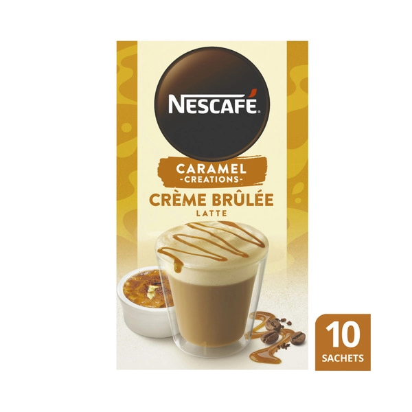 Nescafe Creme Brule Latte Coffee Sachets 10 pack