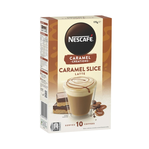 Nescafe Caramel Slice Latte Coffee Sachets 10 pack