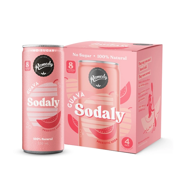 Remedy Sodaly REMEDY SODALY GUAVA 250ML 4 PACK 