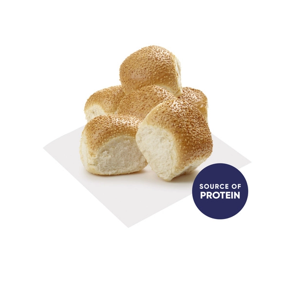 Coles Bakery Crusty Round Rolls 6 pack