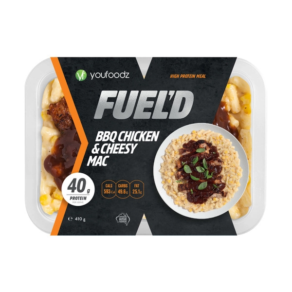 Youfoodz Fueld BBQ Chicken & Cheesy Mac 410g