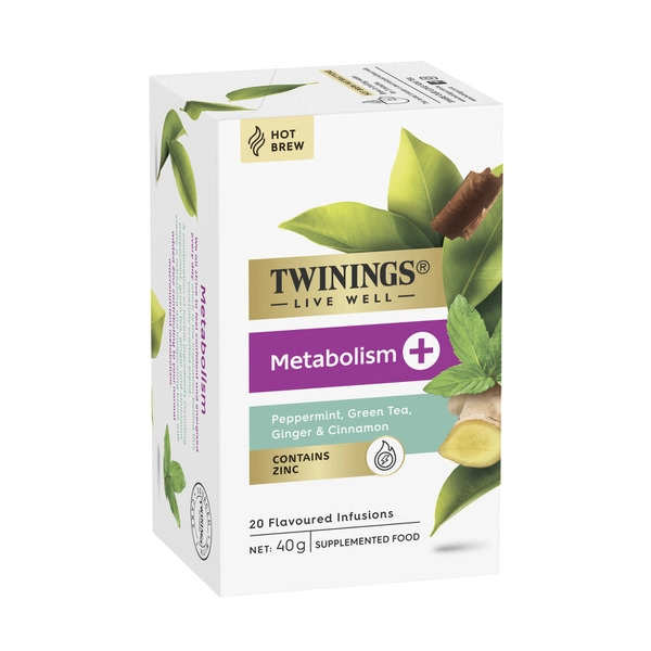 Twinings Livewell Metabolism + Zinc Tea Bag 20 pack