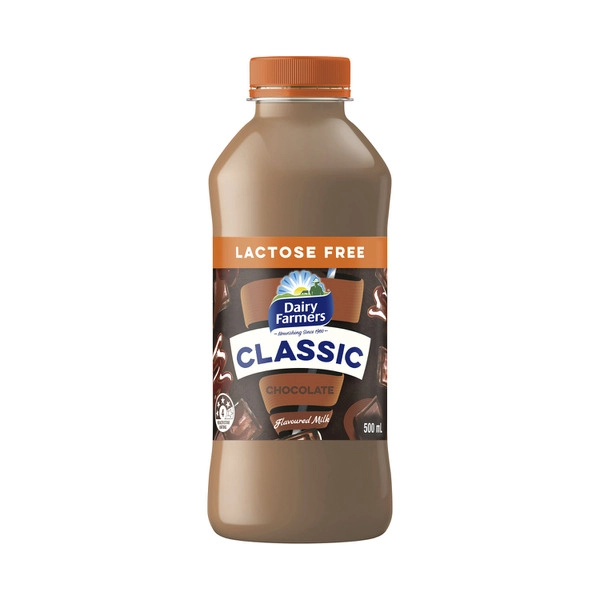 Dairy Farmers Lactose DAIRY FARMERS LACTOSE FREE CHOCOLATE FLAV MILK 500ML 