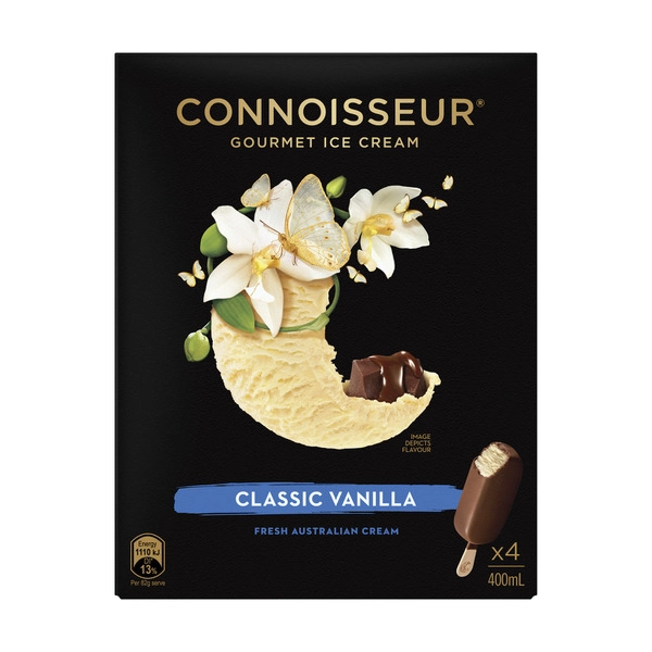 Connoisseur Classic Vanilla Ice Cream 4 Pack 400mL