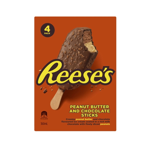 Reese's Twin Pack Peanut Butter & Chocolate 4 Pack 360mL