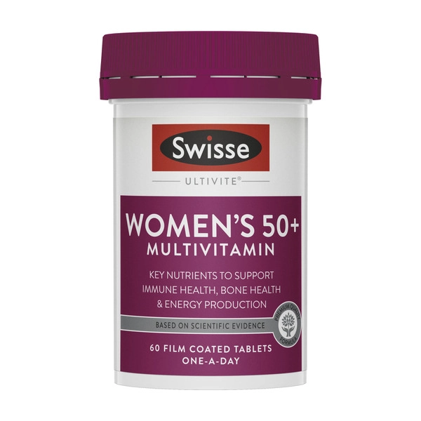 Swisse Ultivite Women's 50+ Multivitamin With Key Nutrients 60 pack